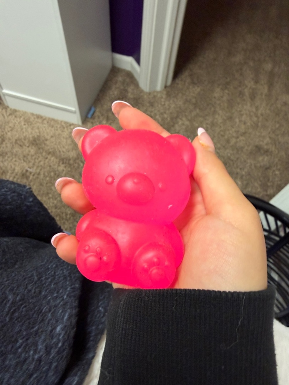 Bright Pink Bear Toy
